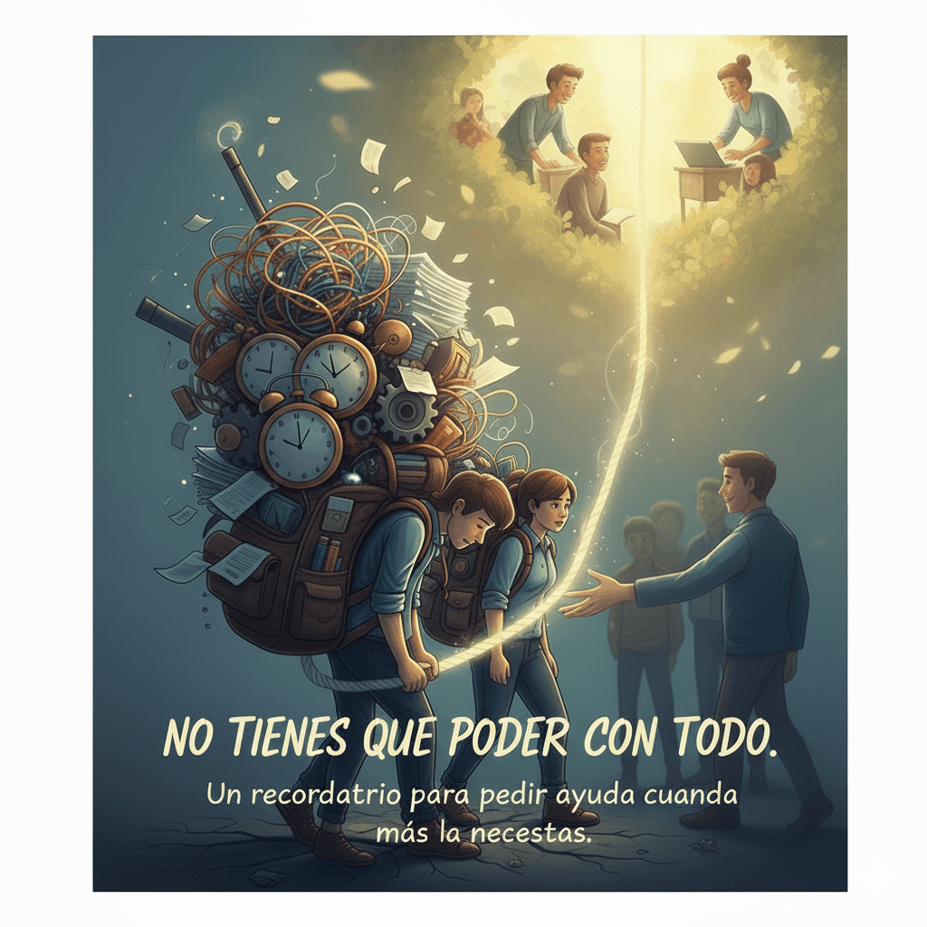 No tienes que poder con todo: un recordatorio para pedir ayuda cuando más la necesitas